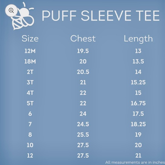 Girls Tulips Puff Sleeve Tee - Picture 2 of 2